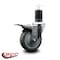 Service Caster 4'' Gray Poly Swivel 1-5/8'' Expanding Stem Caster Total Lock Brake SCC-EXTTL20S414-PPUB-158 - alternate 4